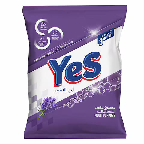 Yes 3 In 1 Multipurpose Lavender Laundry Detergent Powder 650GR