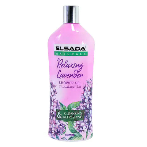 Elsada Naturals Relaxing Lavender Shower Gel 750ml